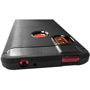 Capa Protetora Carbon Fiber Motorola Moto One Hyper Preta - yellmobile