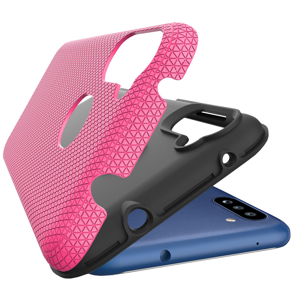 Capa Protetora Antiqueda Y-Cover Triangle Rosa Samsung Galaxy A11 -  yellmobile