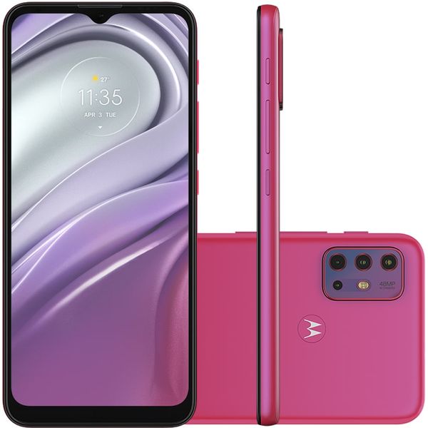 Celular Motorola Moto G20 Pink 64GB Tela 6.5