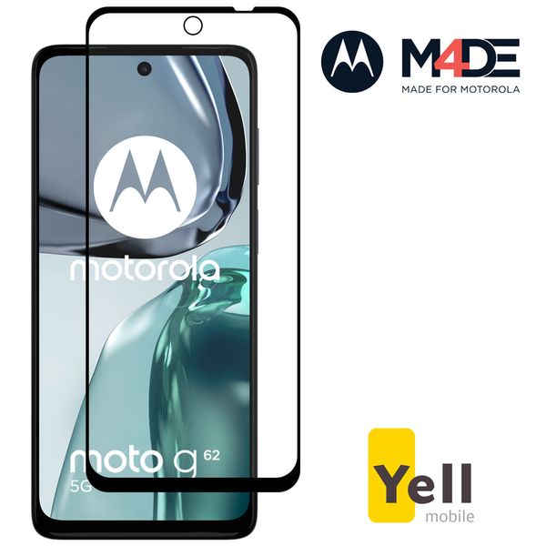 Película Protetora De Vidro Temperado Transparente Y-Protection Max Original M4DE Motorola Moto G62 5G
